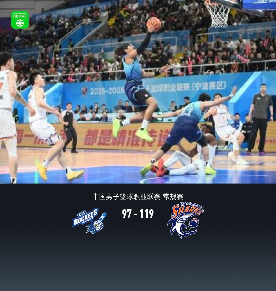 开云娱乐-上海119-97大胜宁波取17连胜，古德温32+4+8，杰克逊空砍36分